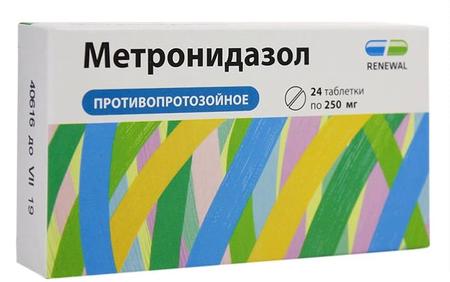 Фото Метронидазол, таблетки 250 мг, 24 шт.