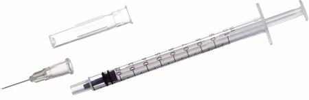 Фото Шприц однораз. стерильн 3-х комп 1 мл с иглой 27G (0,4х13 мм) х1