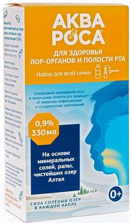 Фото Аквароса, набор 0.9%, 330 мл