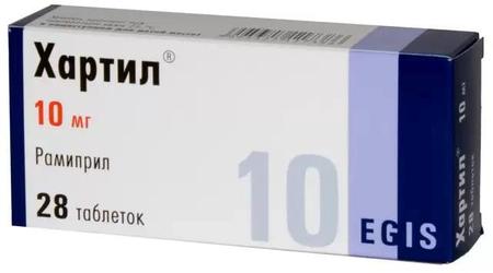 Фото Хартил, таблетки 10 мг, 28 шт.
