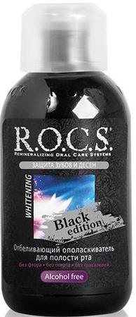 Фото Rocs Black Edition, ополаскиватель отбеливающий, 400 мл