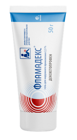 Фото Фламадекс, гель для наружного применения 2,5%, туба 50 г