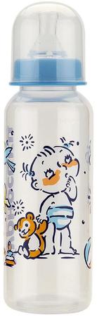 Фото Бутылочка Курносики с силиконовой соской 0+, 250 мл