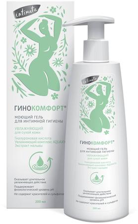 Фото Гинокомфорт, увлажняющий гель для интимной гигиены, 200 мл