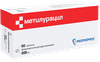 Фото Метилурацил, таблетки 500 мг, 50 шт.