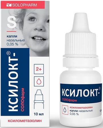 Фото Ксилокт-СОЛОфарм, капли назальные 0.05%, 10 мл