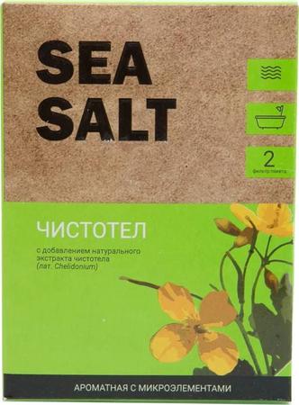 Фото Dr.Aqua Чистотел Sea Salt, соль морская природная для ванн, 500 г