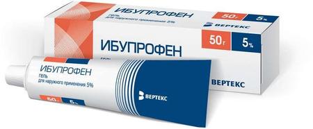 Фото Ибупрофен-Вертекс, гель 5%, 50 г