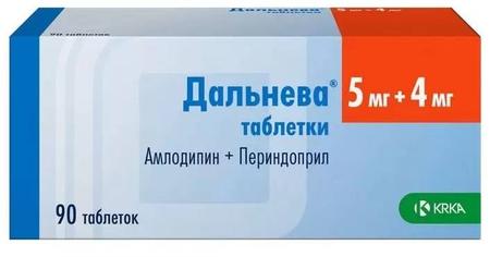 Фото Дальнева, таблетки 5 мг+4 мг, 90 шт.