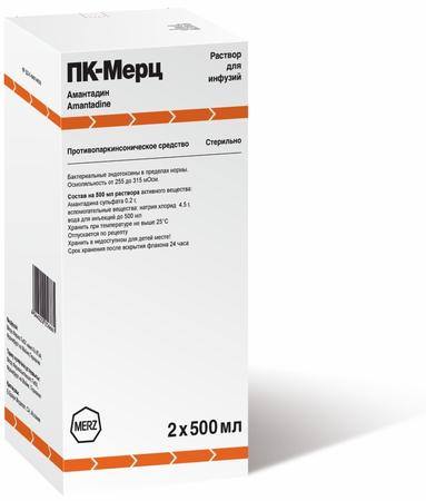 Фото ПК-Мерц, раствор 200 мг/500 мл , флаконы 500 мл, 2 шт.