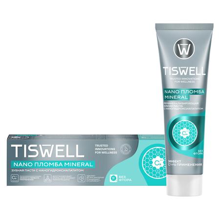 Фото TISWELL зубная паста реминерализирующая от кариеса с наногидроксиапатитом (без фтора) 110 г, 1 шт.