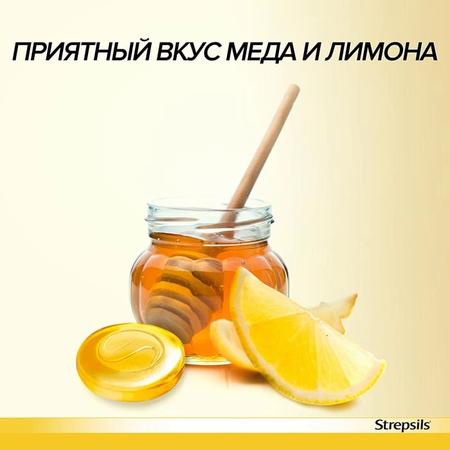Фото Стрепсилс, таблетки для рассасывания (мед-лимон), 24 шт.
