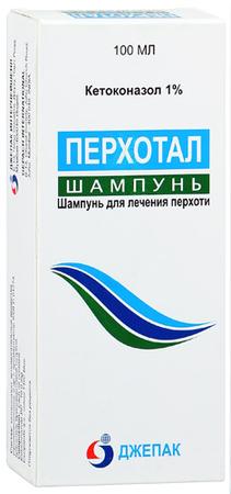 Фото Перхотал, шампунь от перхоти 1%, 100 мл Фото Перхотал, шампунь от перхоти 1%, 100 мл