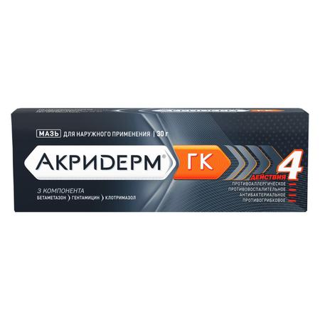 Фото Акридерм ГК, мазь 30 г