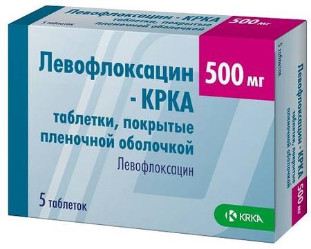 Фото Левофлоксацин-КРКА, таблетки покрыт. плен. об. 500 мг. 5 шт.