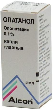 Фото Опатанол, капли глазные 0.1%, 5 мл