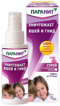 Фото Паранит, спрей против вшей и гнид, 100 мл