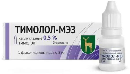 Фото Тимолол-МЭЗ, капли глазные 0.5%, 5 мл