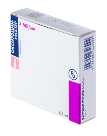 Фото Окситоцин-Рихтер, раствор 5 МЕ/мл, ампулы 1 мл, 5 шт.