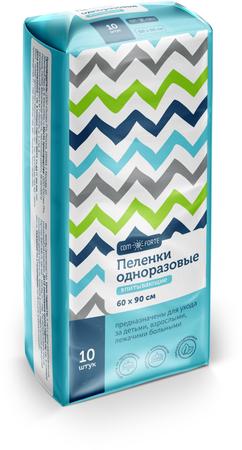 Фото Пеленки впитывающие одноразовые ComForte, 60 см х 90 см, 10 шт.