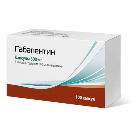 Фото Габапентин, капсулы 300 мг, 100 шт. (Пик-Фарма)