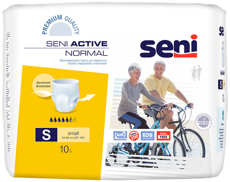 Фото Seni Active Normal, трусы впитывающие (S), 10 шт.
