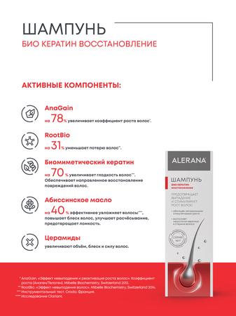 Фото Алерана Био Кератин, шампунь, 250 мл