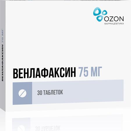 Фото Венлафаксин, таблетки 75 мг, 30 шт. Фото Венлафаксин, таблетки 75 мг, 30 шт.