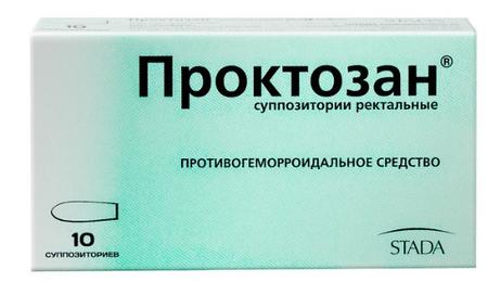 Фото Проктозан, суппозитории ректальные, 10 шт.