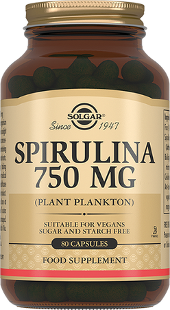 Фото Солгар Спирулина, капсулы 750 мг, 80 шт.