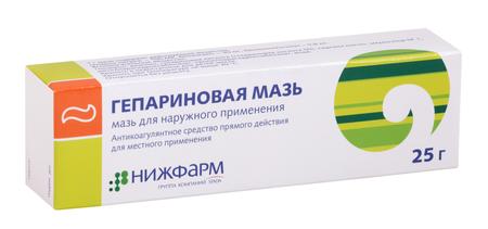 Фото Гепариновая мазь (Нижфарм), 25 г
