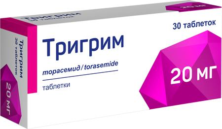 Фото Тригрим, таблетки 20 мг, 30 шт.
