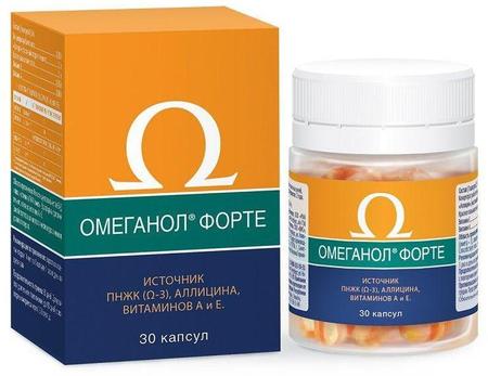 Фото Омеганол Форте, капсулы 0.5 г, 30 шт.