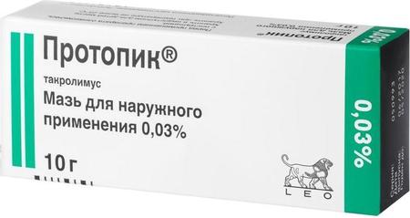 Фото Протопик, мазь 0.03%, 10 г