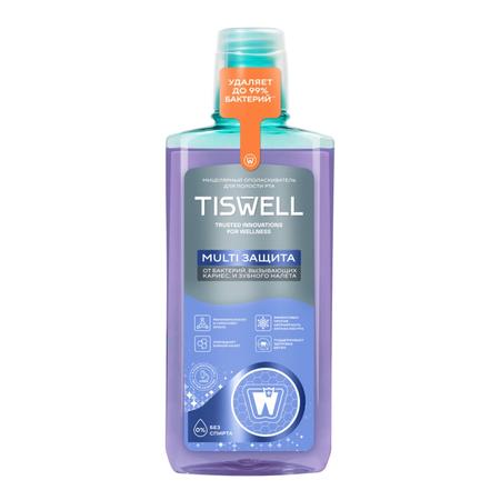 Фото TISWELL Multi защита ополаскиватель для полости рта от кариеса, налета, неприятного запаха, зубного камня 500 мл, 1 шт.