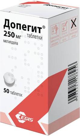 Фото Допегит, таблетки 250 мг, 50 шт.