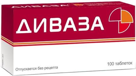 Фото Диваза, таблетки для рассасывания, 100 шт.