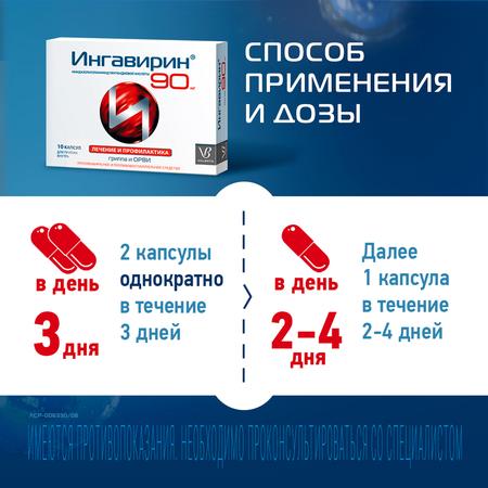 Фото Ингавирин, капсулы 90 мг, 10 шт.