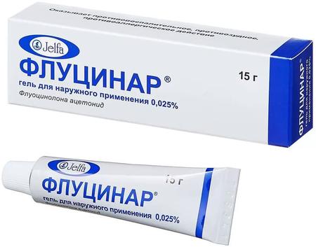 Фото Флуцинар, гель 0.025%, 15 г Фото Флуцинар, гель 0.025%, 15 г
