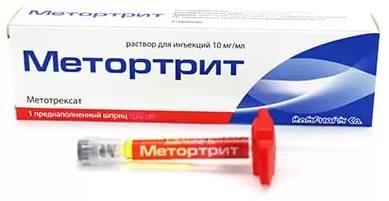 Фото Метортрит, раствор для инъекций 10 мг/мл, шприц 1.5 мл, 1 шт.