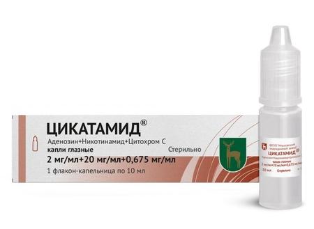 Фото Цикатамид, капли для глаз 2 мг/мл+20 мг/мл+0,675 мг/мл, флакон-капельница 10 мл