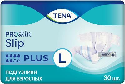 Фото Тена ПроСкин Слип Плюс, подгузники для взрослых (L), 30 шт.
