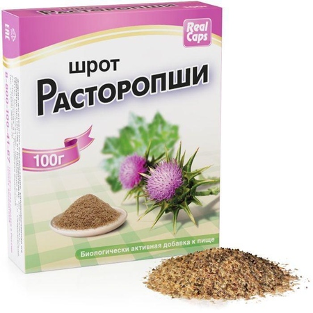 Фото Шрот расторопши, порошок, 100 г Фото Шрот расторопши, порошок, 100 г