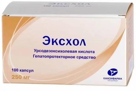 Фото Эксхол, капсулы 250 мг, 100 шт.