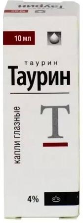 Фото Таурин, капли глазные 4%, 10 мл
