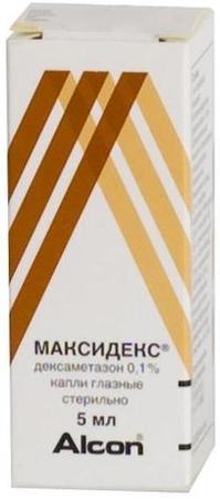 Фото Максидекс, капли глазные 0.1%, 5 мл, 1 шт.