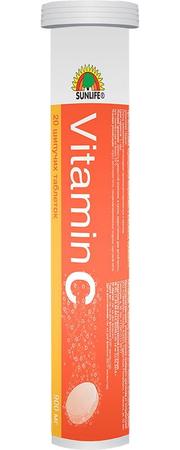 Фото Витамин С Sunlife, таблетки шипучие 900 мг, 20 шт.