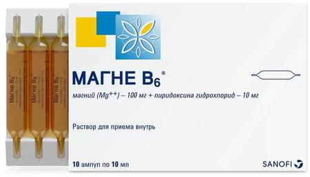 Фото Магне В6, раствор, ампулы 10 мл, 10 шт.
