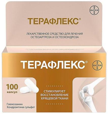 Фото Терафлекс, капсулы 500 мг+400 мг, 100 шт.