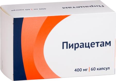 Фото Пирацетам, капсулы 400 мг, 60 шт.